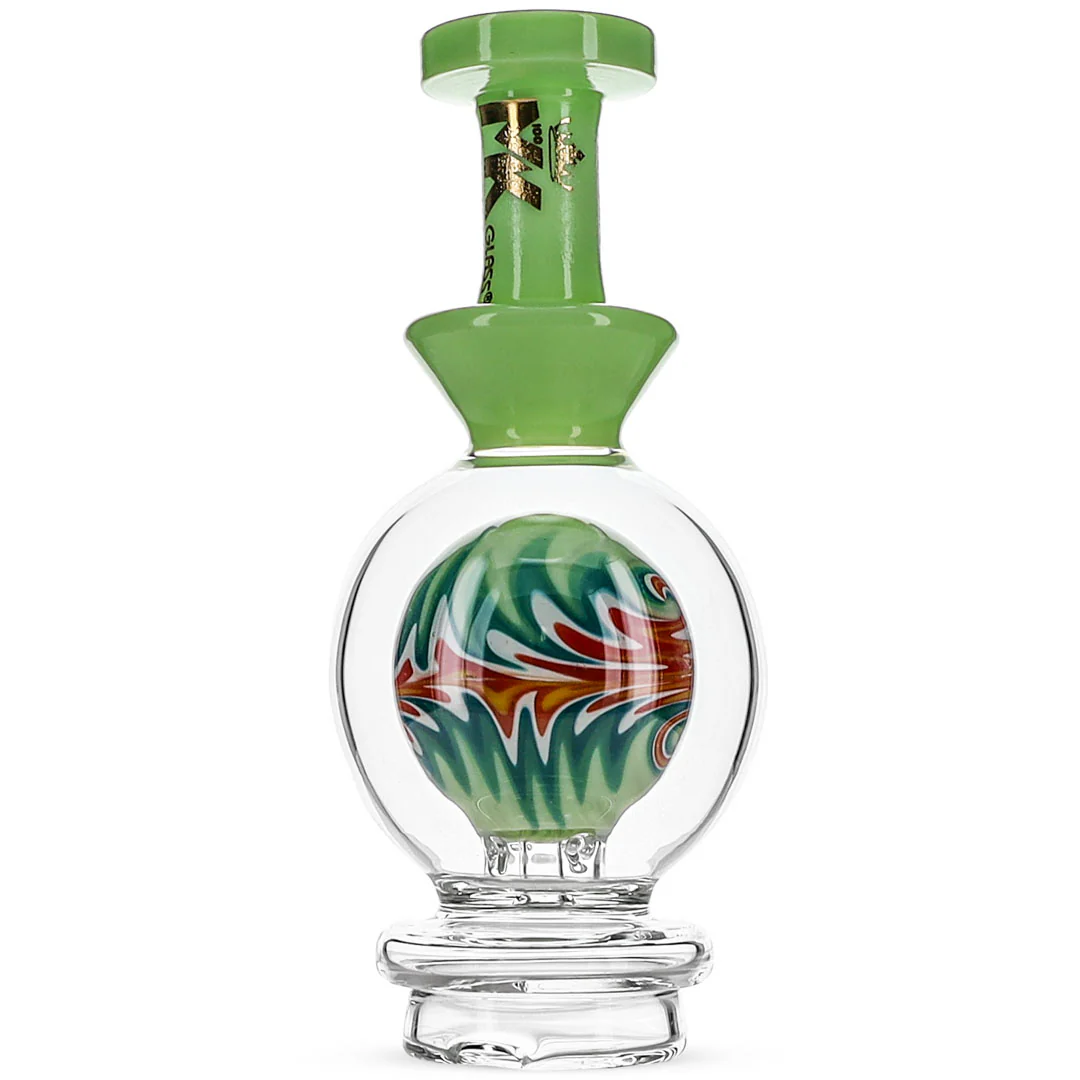 MK100 Glass Wigwag Sphere Puffco Tops - Image 7