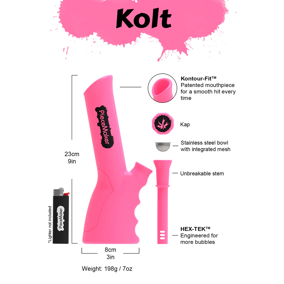 PieceMaker Gear Kolt Silicone Mini Bongs - Image 6