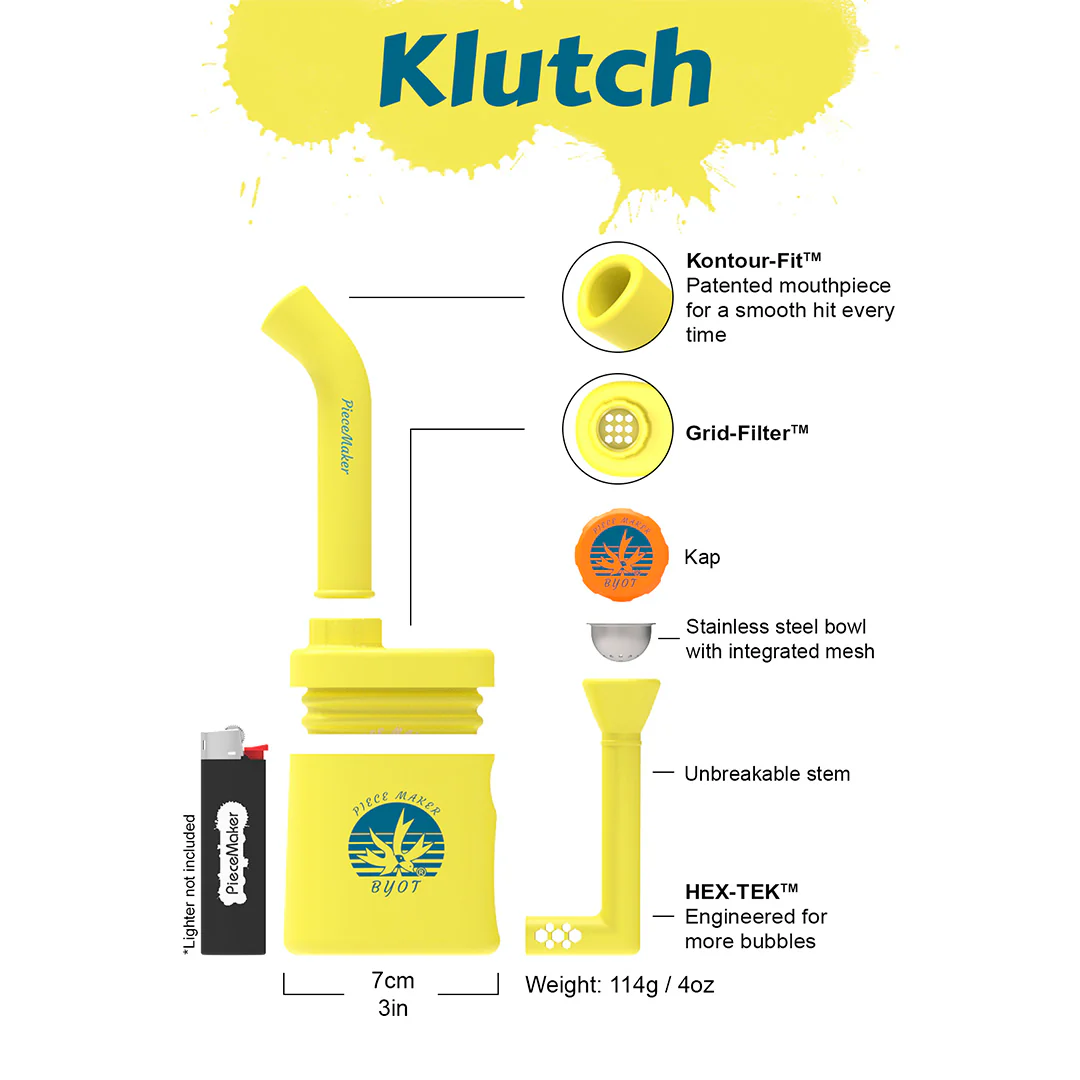 PieceMaker Klutch Silicone Bubbler Bongs - Image 6