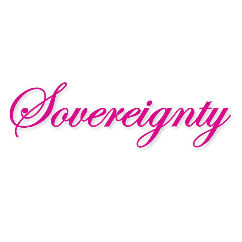 Sovereignty Glass Large Logo Stickers - Image 4